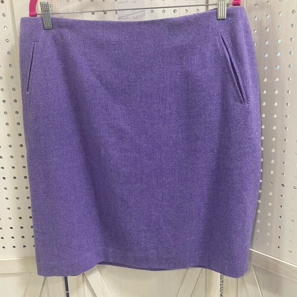 Talbots Purple Pencil Skirt